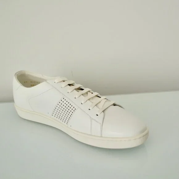 NIB SAINT LAURENT MENS STUDDED LEATHER SNEAKERS NIB SAINT LAURENT YSL $610 MENS STUDDED LEATHER SNEAKERS EU  main image 4